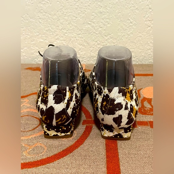 Women’s Jerome C.Rousseall Leopard Print Leather Shoes - Picture 5 of 7